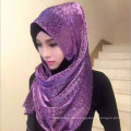 Soem-Herstellungsleoparddruck Chiffon- einfacher Hijab moslemischer Kopftuchschal